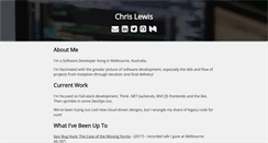 Desktop Screenshot of chrislewisdev.com