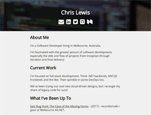 Tablet Screenshot of chrislewisdev.com